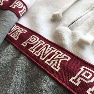 VS PINK College Quarter Zip Hoodie